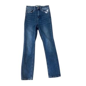 Vervet Straight Leg Jeans Womens Size 24 Distressing at pockets
